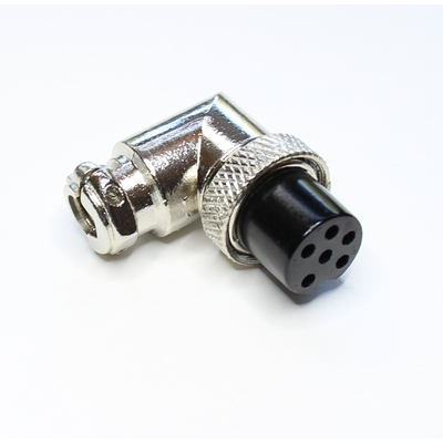 Microphone coupling for radio devices 6 pin 90  angled - NC 518W - MIC326W