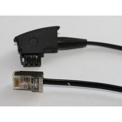 DSL VDSL Kabel IP Kabel TAE -> RJ45 Stecker fr Fritz!Box EasyBox Speedport  1,5m schwarz