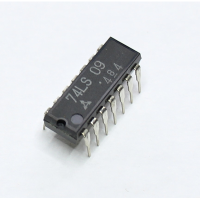 74LS09 quad 2-input AND gate with open collector outputs