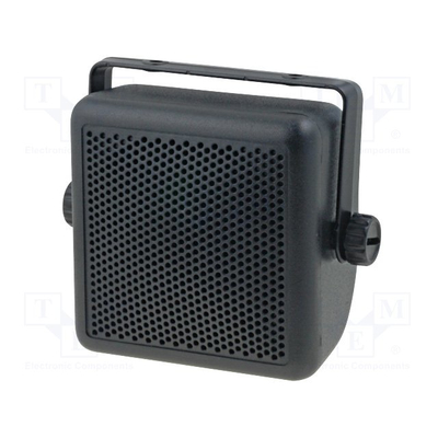 Lautsprechergehuse Kunststoff schwarz fr 87mm Lautsprecher