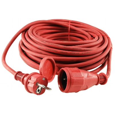 Safety contact extension 25m H05RR-F3G 1,5mm 16A / 250V red IP44