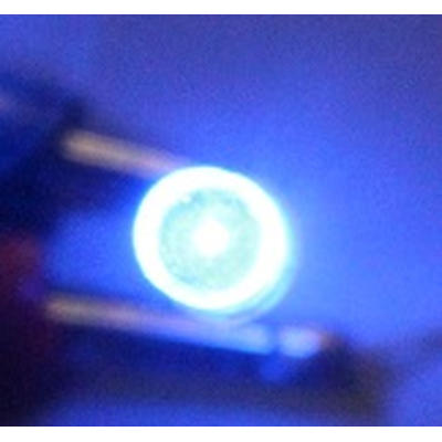 LED 5mm blau konkav