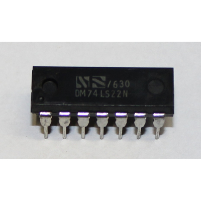   74LS22 dual 4-input positive-nand gates with open-collector outputs