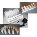 LED Tea lights set includes windshield rechargable to...