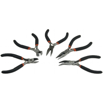Pliers set 120mm insulated handles spring opening (5-pcs)