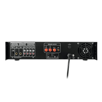   PA mixing amplifier with MP3 player and IR remote control, 250 Wrms - MP-250P