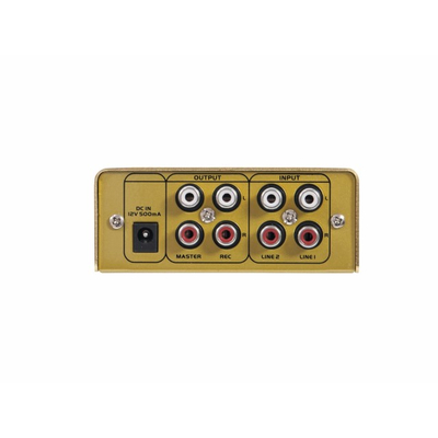 2 channel DJ mixer in miniature design - GNOME-202 gold