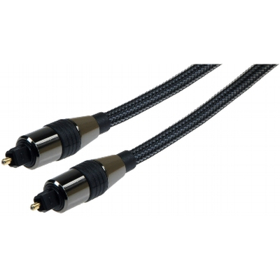      Digital audio fiber optic cable Toslink  6mm 1m with nylon braid