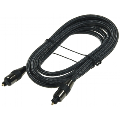 Digital audio fiber optic cable  Toslink  6mm 5m with nylon braid