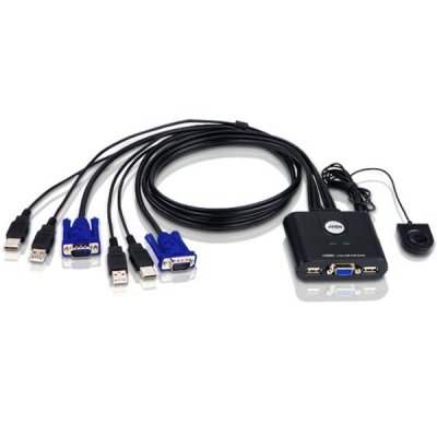 2 Port KVM-Umschalter VGA USB 2048 x 1536 Pixel CS22U-AT ATEN