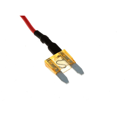 MINI Flachsicherung  5A mit Kabel 1mm