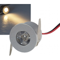 LED Installation spot 1W 12VDC warm white silver - Slim-22