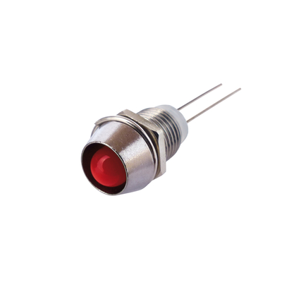 LED 6 mm red diffuse 4mcd with socket 