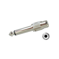 Adapter Klinke 6,3 mm Stecker / Cinch Buchse metall