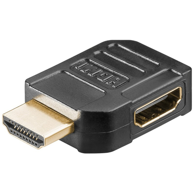 HDMI angle adapter with 19-pin gold contacts