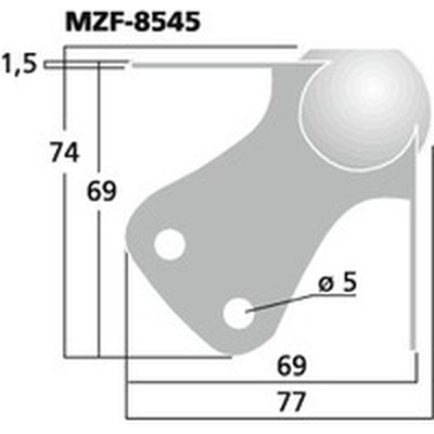 PA speaker ball corner - MZF-8545