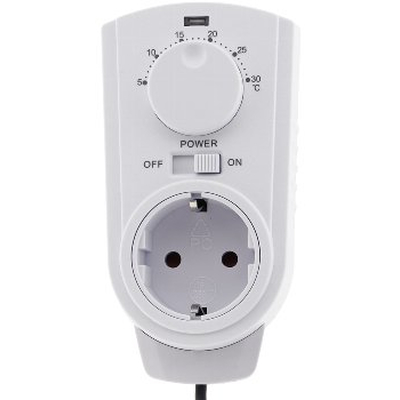 Steckdosen-Thermostat 5-30C 230V 16A Auenfhler - ST-50
