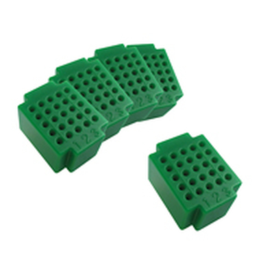 5 Micro-Laborsteckboards mit je 25 Kontakten grn