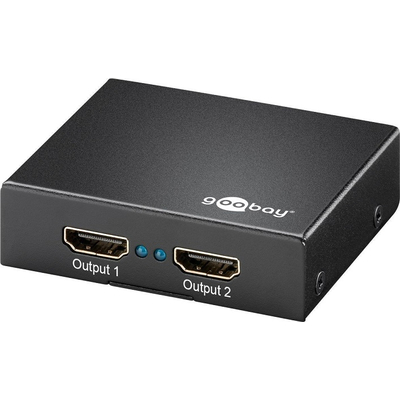 HDMI Splitter Ultra HD 4K/2K, 1in / 2out - distributes an HDMI signal across up to two screens