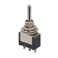 Miniature toggle switch / center switch 1 x on/off/(on)