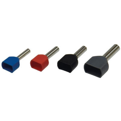Ferrules assortment insulated TWIN 0.75-2.5mm (contains 200 pieces assorted)