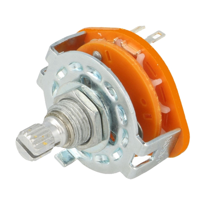                Rotary switch with solder connections 1 pole 6 positions 0,3A / 125VAC BBM
