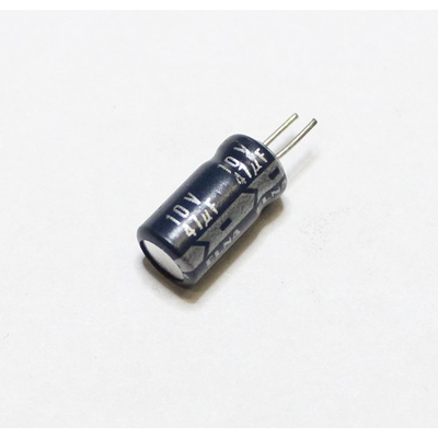 Electrolytic capacitor     47f   10V  85C print low lsr