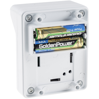 Wireless PIR motion detector, battery-operated for wireless doorbell IP44 - Pilota Porta
