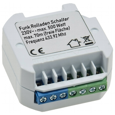 Wireles remote receiver for controlling shutters 500Wmax...