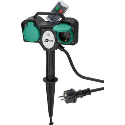 Gartensteckdose 2-fach mit Fernbedienung - speziell f�r...