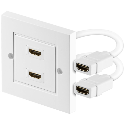 HDMI UP connection socket 2 x HDMI socket gold plated contacts