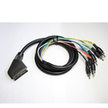 Scart Stecker > 6 Cinch Stecker  1,5m