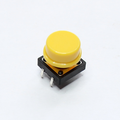 Mikrotaster TACT aus/(ein) 12 x 12mm Taste gelb THT