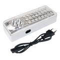 Notleuchte mit 30 LEDs (wahlweise 24 oder 6 LEDs) mit Akku