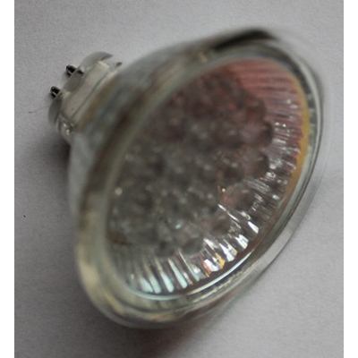 LED spotlight  1 Watt red �50mm 12VDC