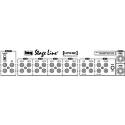 8-Kanal-Stereo-Audio-Mischpult MPX-80