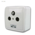 Antenna socket 3-hole satellite dish single and stub...