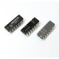 7401 quad 2-input NAND gate with open collector outputs