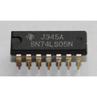 74LS05 hex inverter with open collector outputs