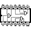 SN412N NAND-Gatter 3-fach 3 Eingnge DIP14