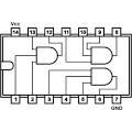 7411 triple 3-input AND gate