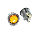 Rocker switch on/off  with indicator light  14V 20A yellow