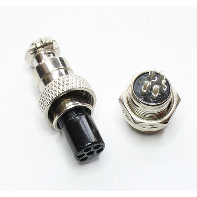 Microphone coupling mini � 8mm incl. Chassis connector&nbsp;6 pin