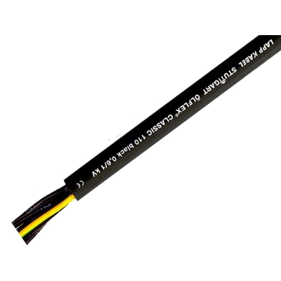 Control cable 4 x 2.5mm Cu LFLEX CLASSIC BLACK 110 Black
