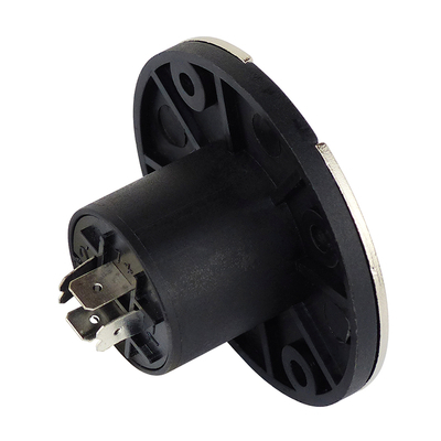 PA speaker panel socket 4-pin round with aluminum cover