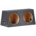 Subwoofergeh�use  MDF 2 x 12 / 300mm grau 30l