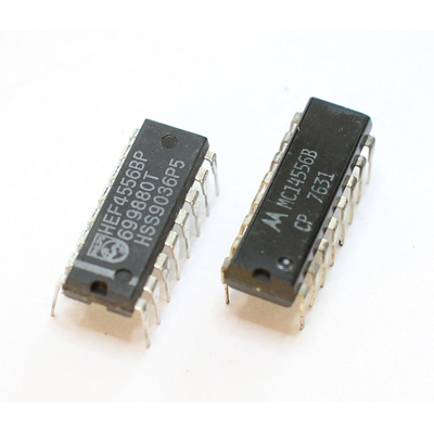 CD 4556 / MC 14556B / HEF 4556BP Zwei 2-bit- 1 aus 4 - Decoder, active: LOW