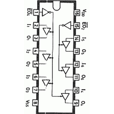 CD 40097 / 40097BPC   8 nicht invertierende treiber