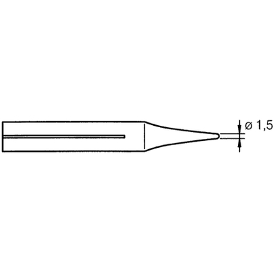 Ltspitze kegelfrmig 1.5mm - JBC-R10D