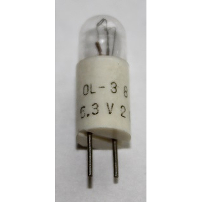 Subminiatur Gl�hl�mpchen  BI-Pin 6,3V 200mA 1,26W